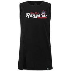 New York Rangers Levelwear Women's Influx Monument Tank Top - Black - NHL