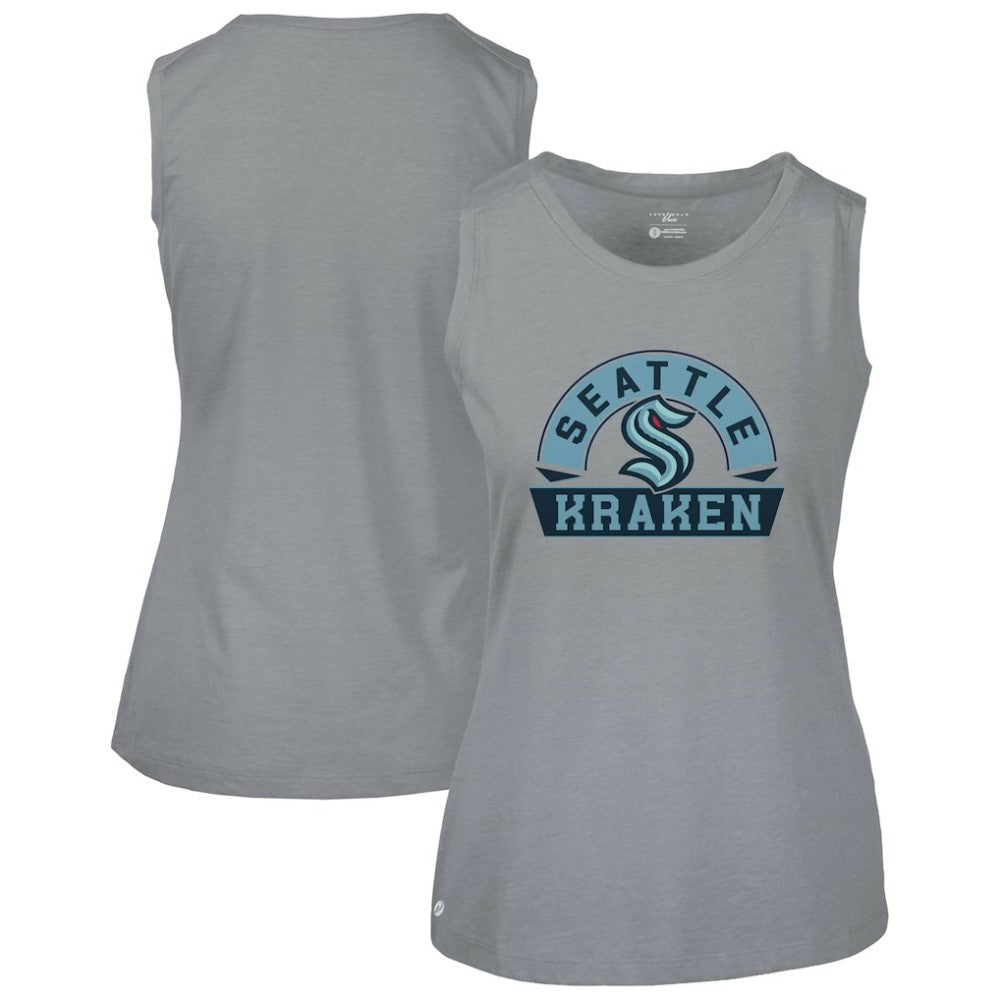 Seattle Kraken Levelwear Women's Macy Banner Arch Tank Top - Gray - NHL