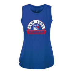 New York Rangers Levelwear Women's Macy Banner Arch Tank Top - Royal - NHL