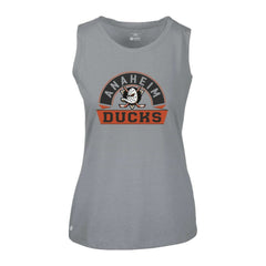 Anaheim Ducks Levelwear Women's Macy Banner Arch Tank Top - Gray - NHL
