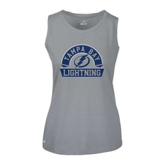 Tampa Bay Lightning Levelwear Women's Macy Banner Arch Tank Top - Gray - NHL