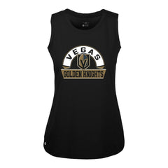 Vegas Golden Knights Levelwear Women's Macy Banner Arch Tank Top - Black - NHL