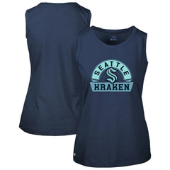Seattle Kraken Levelwear Women's Macy Banner Arch Tank Top - Deep Sea Blue - NHL