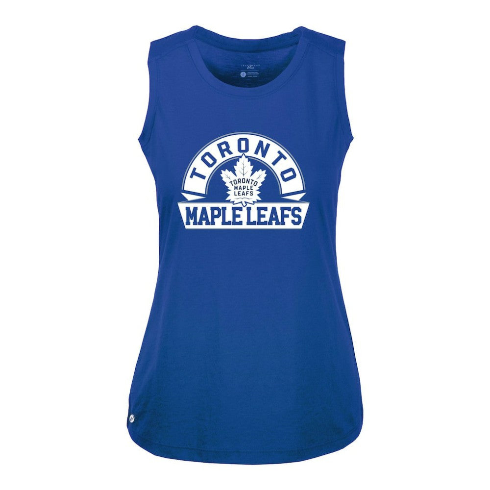 Toronto Maple Leafs Levelwear Women's Macy Banner Arch Tank Top - Royal - NHL