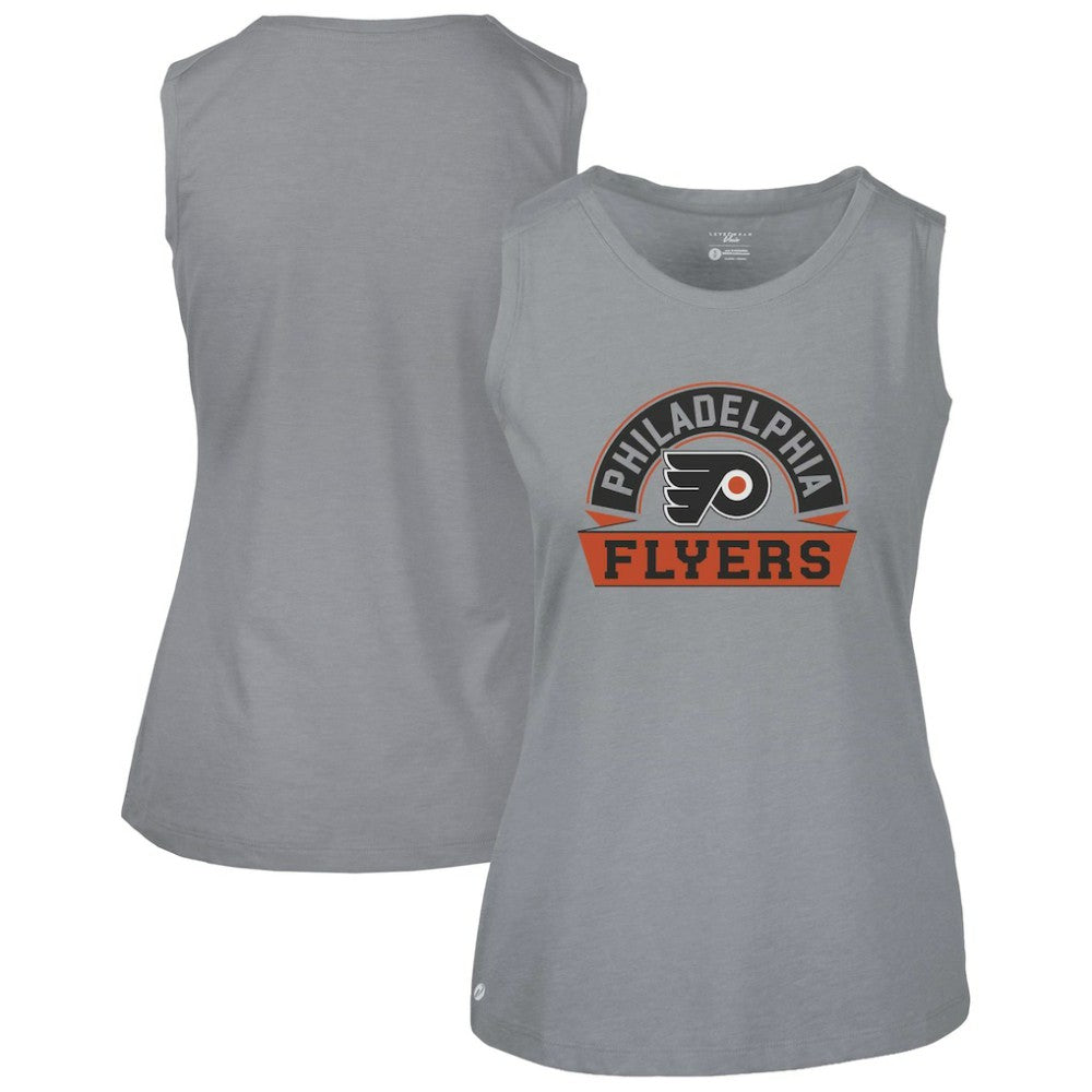 Philadelphia Flyers Levelwear Women's Macy Banner Arch Tank Top - Gray - NHL