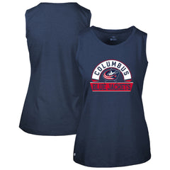 Columbus Blue Jackets Levelwear Women's Macy Banner Arch Tank Top - Navy - NHL