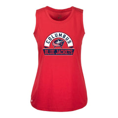 Columbus Blue Jackets Levelwear Women's Macy Banner Arch Tank Top - Red - NHL