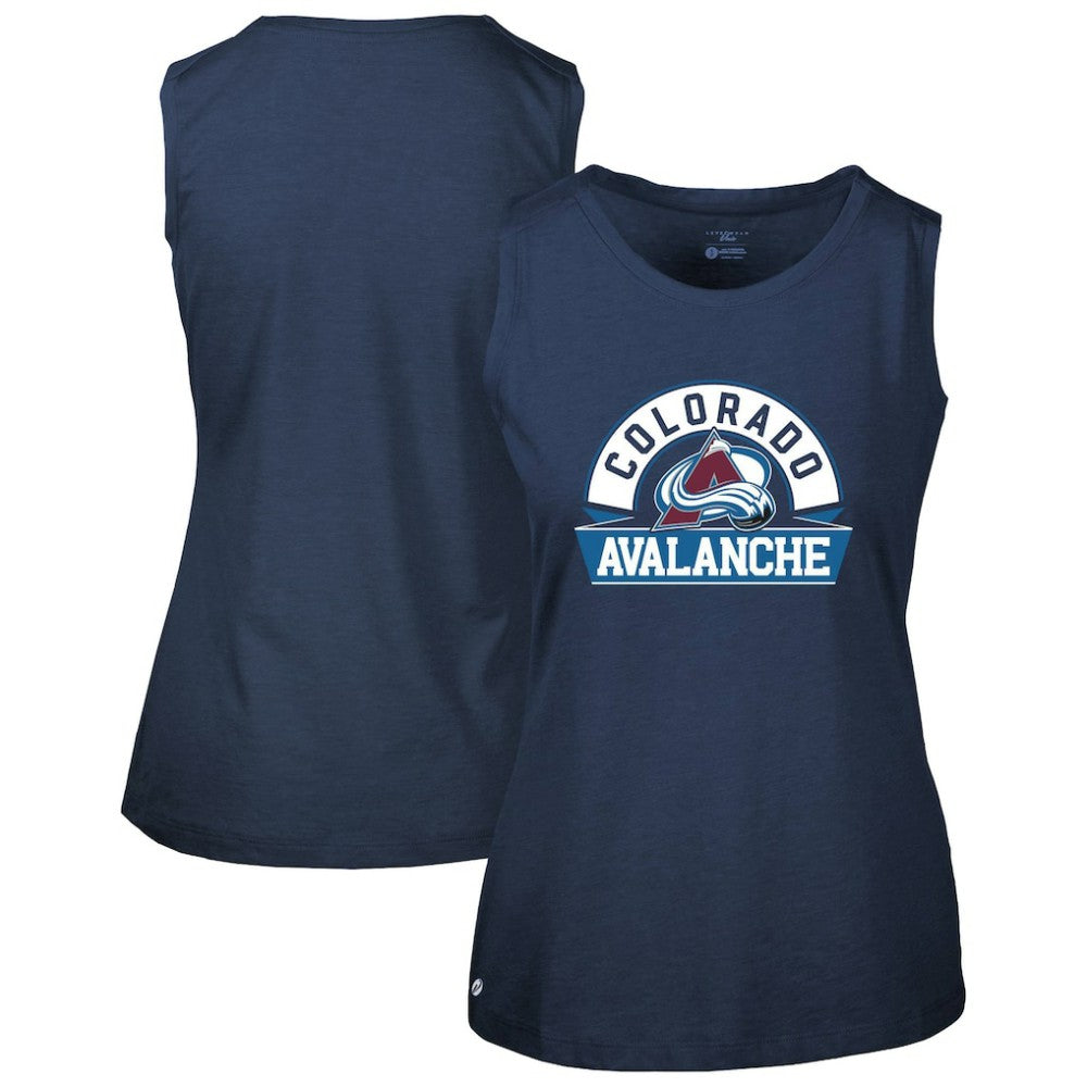 Colorado Avalanche Levelwear Women's Macy Banner Arch Tank Top - Navy - NHL