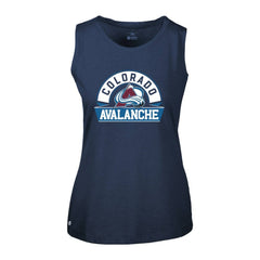 Colorado Avalanche Levelwear Women's Macy Banner Arch Tank Top - Navy - NHL
