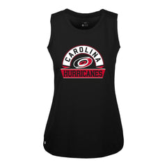 Carolina Hurricanes Levelwear Women's Macy Banner Arch Tank Top - Black - NHL