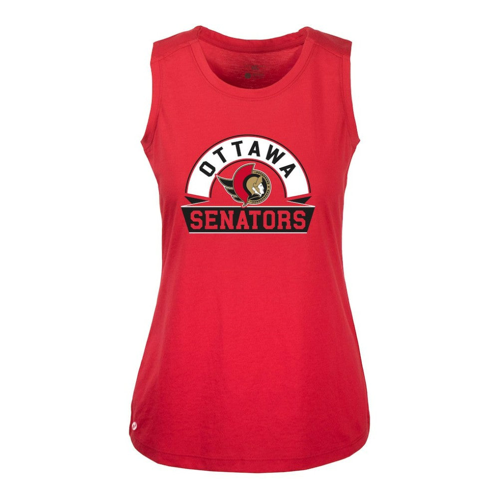 Ottawa Senators Levelwear Women's Macy Banner Arch Tank Top - Red - NHL