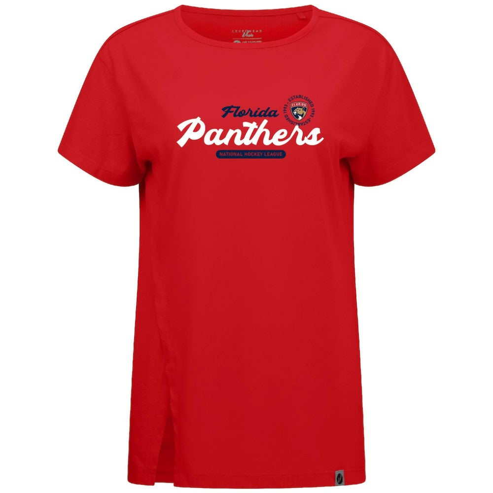 Florida Panthers Levelwear Women's Influx Monument T-Shirt - Red - NHL