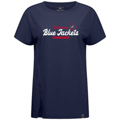 Columbus Blue Jackets Levelwear Women's Influx Monument T-Shirt - Navy - NHL