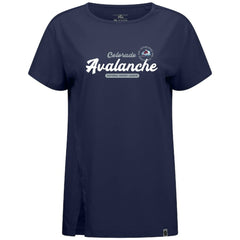 Colorado Avalanche Levelwear Women's Influx Monument T-Shirt - Navy - NHL