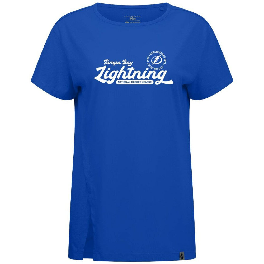 Tampa Bay Lightning Levelwear Women's Influx Monument T-Shirt - Royal - NHL