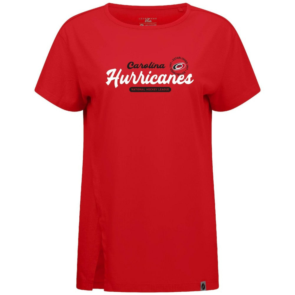 Carolina Hurricanes Levelwear Women's Influx Monument T-Shirt - Red - NHL