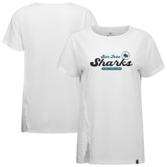 San Jose Sharks Levelwear Women's Influx Monument T-Shirt - White - NHL