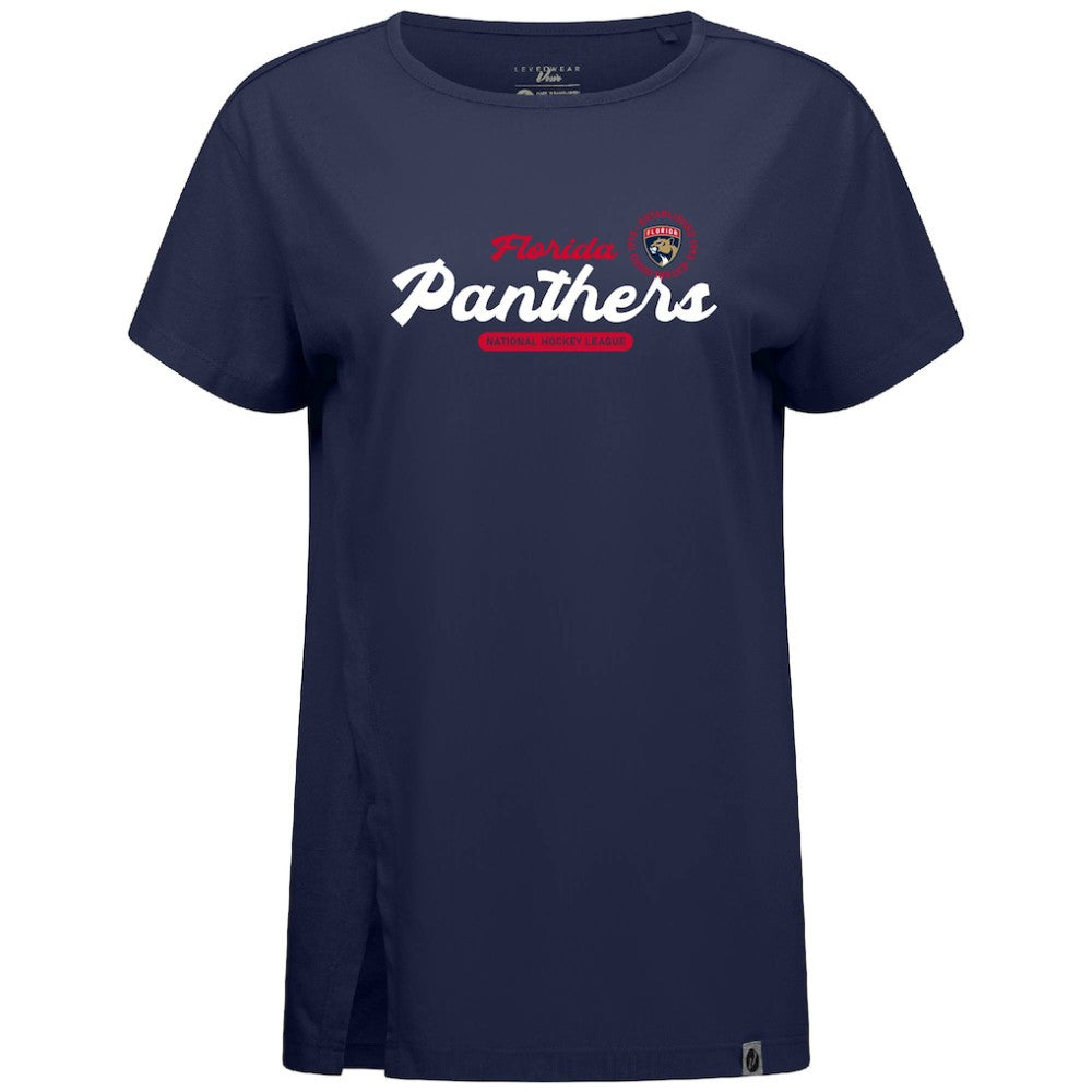 Florida Panthers Levelwear Women's Influx Monument T-Shirt - Navy - NHL