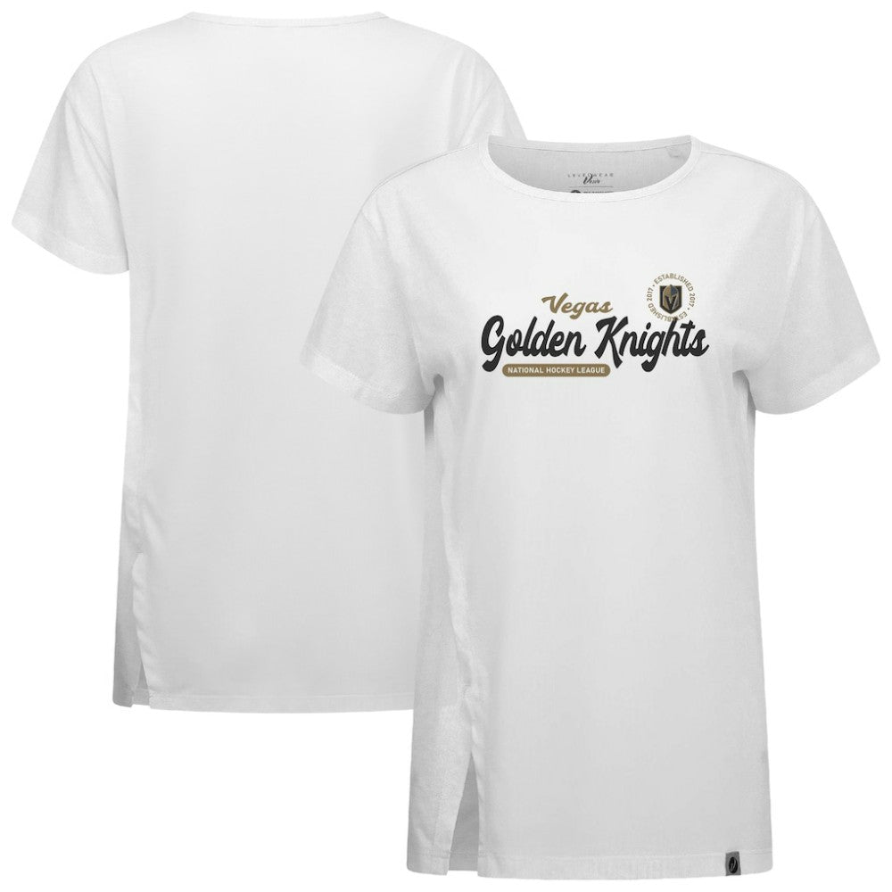 Vegas Golden Knights Levelwear Women's Influx Monument T-Shirt - White - NHL