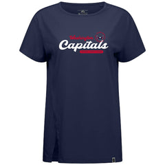 Washington Capitals Levelwear Women's Influx Monument T-Shirt - Navy - NHL