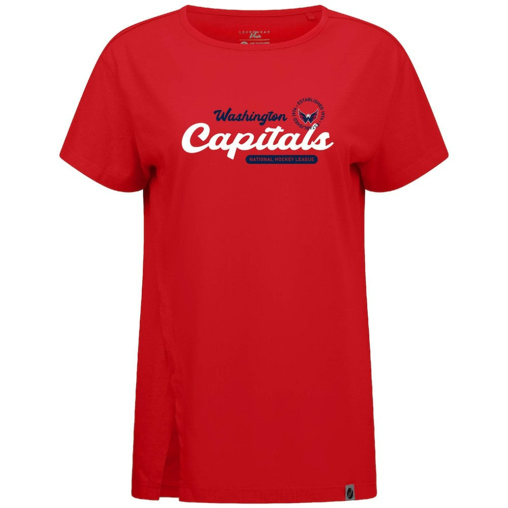 Washington Capitals Levelwear Women's Influx Monument T-Shirt - Red - NHL