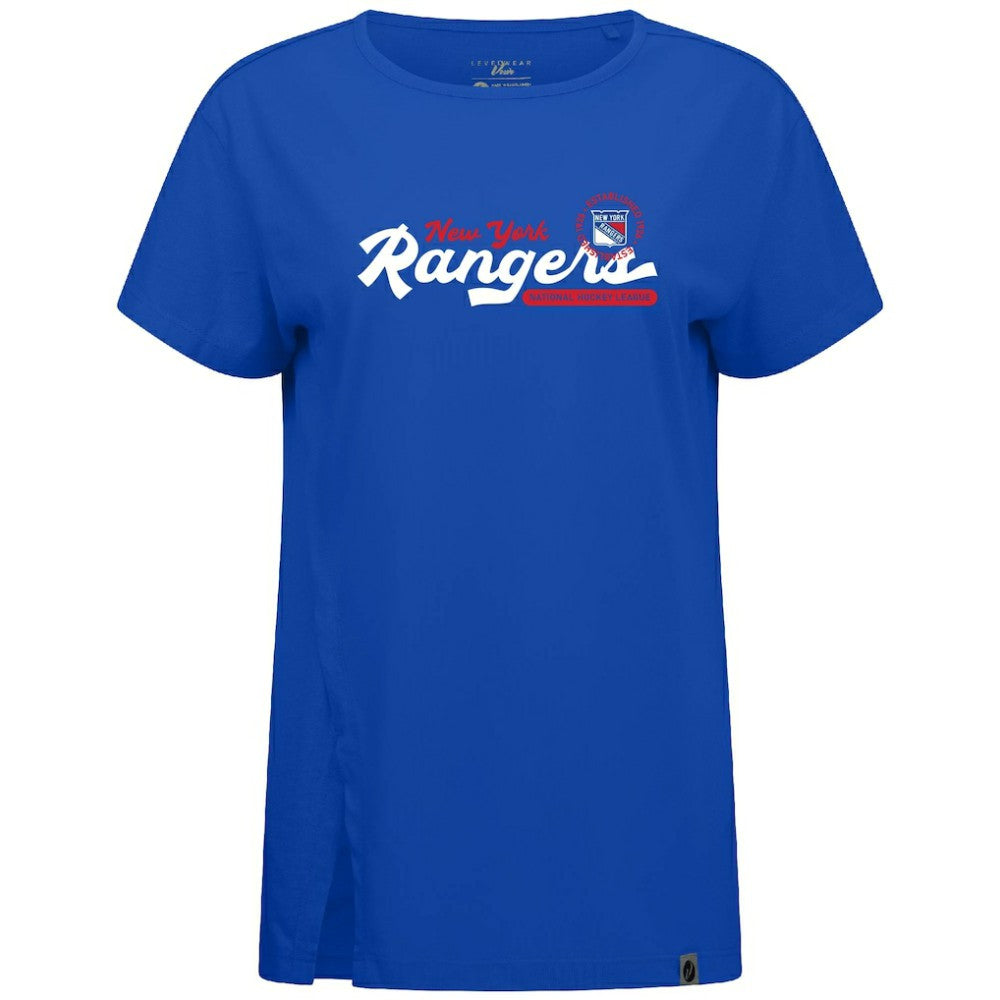 New York Rangers Levelwear Women's Influx Monument T-Shirt - Royal - NHL