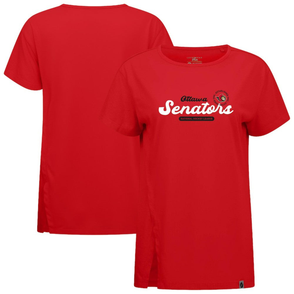 Ottawa Senators Levelwear Women's Influx Monument T-Shirt - Red - NHL