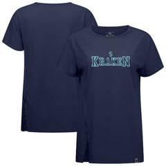 Seattle Kraken Levelwear Women's Influx Journey T-Shirt - Deep Sea Blue - NHL