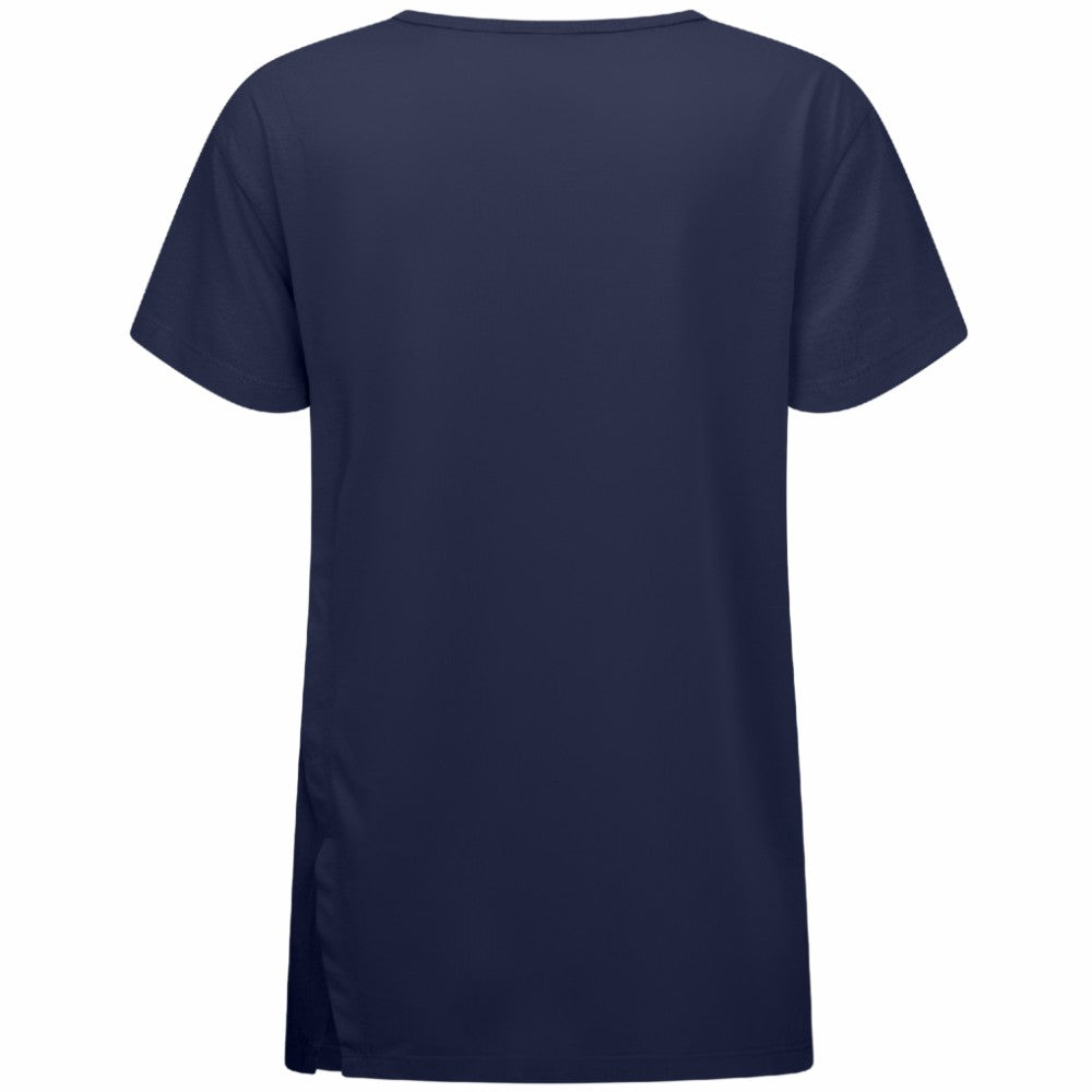 Vancouver Canucks Levelwear Women's Influx Journey T-Shirt - Navy - NHL