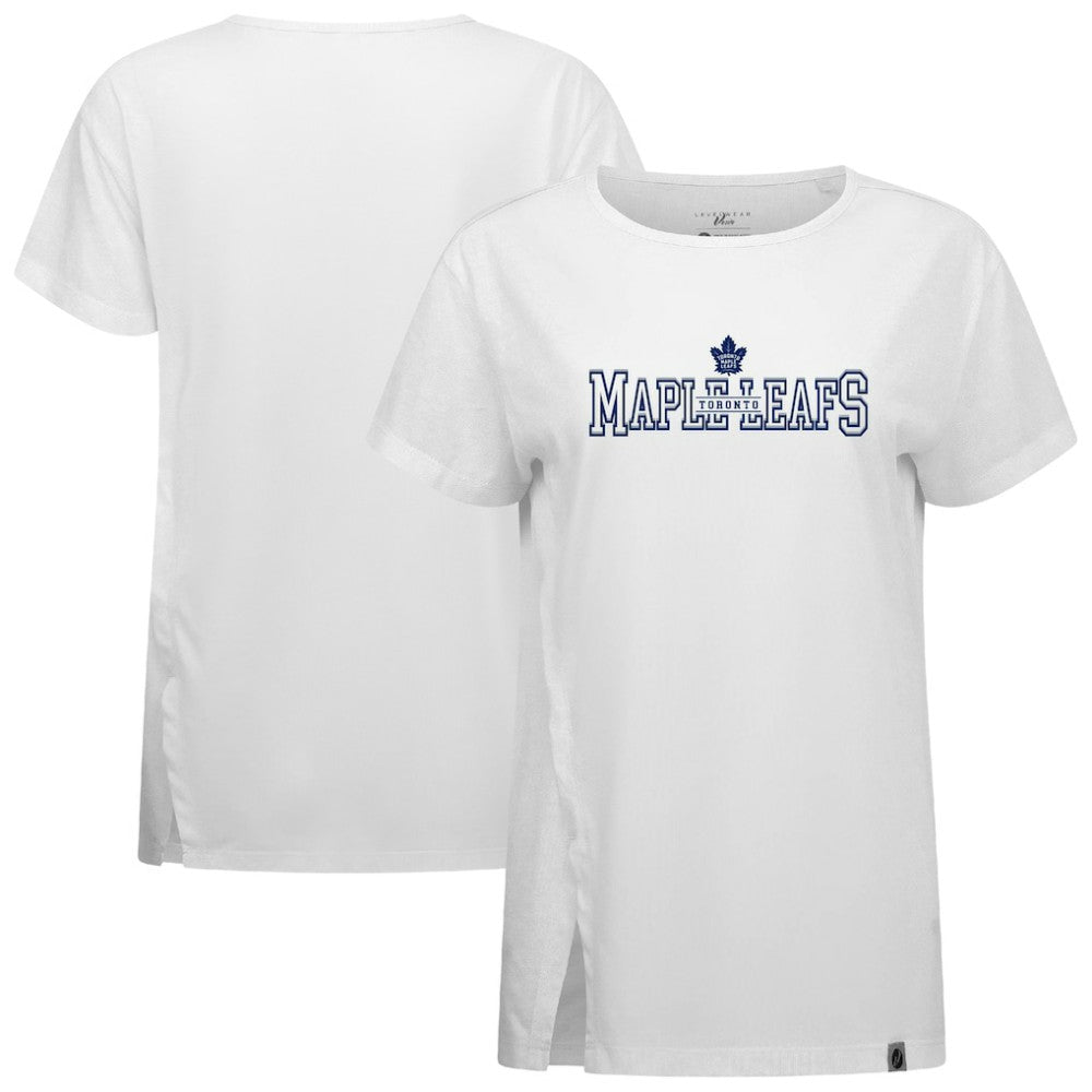 Toronto Maple Leafs Levelwear Women's Influx Journey T-Shirt - White - NHL
