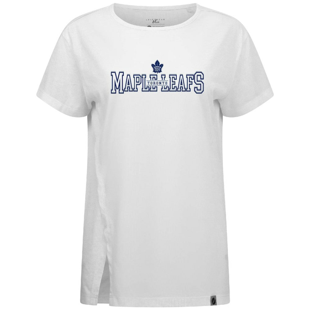 Toronto Maple Leafs Levelwear Women's Influx Journey T-Shirt - White - NHL