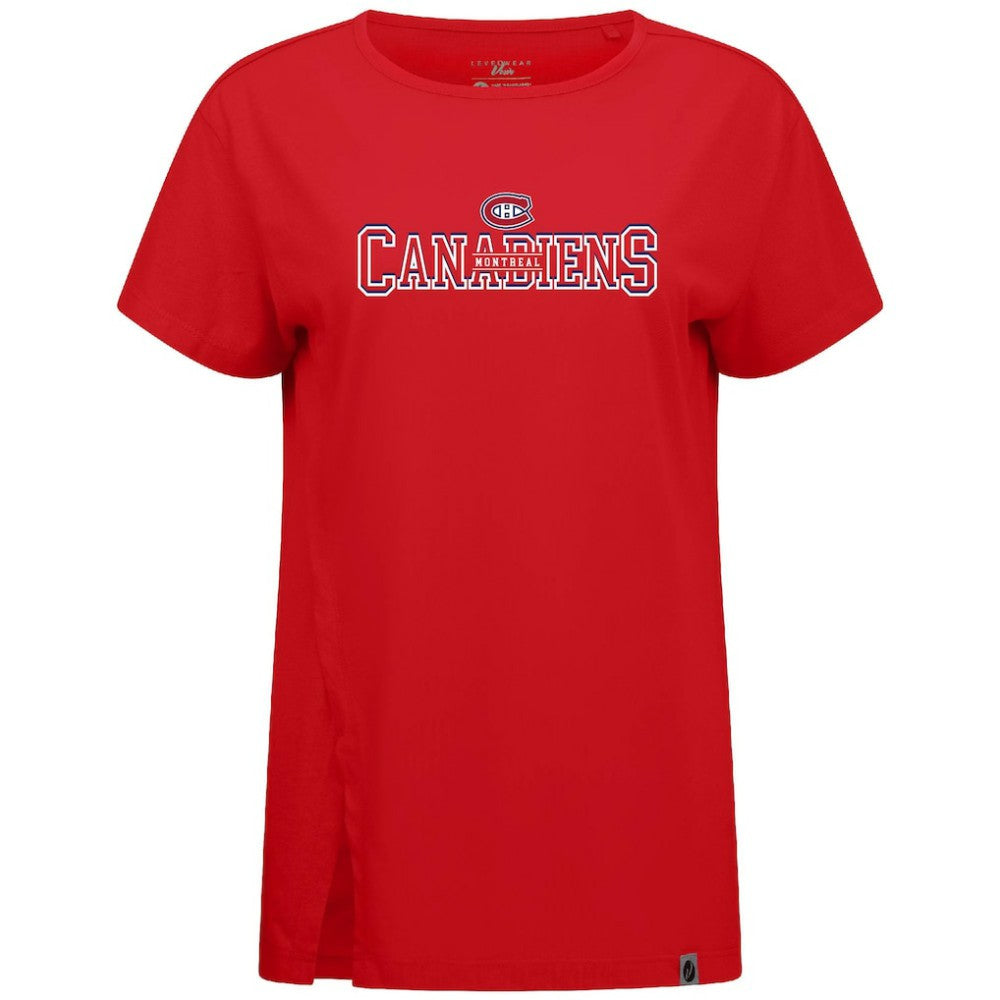 Montreal Canadiens Levelwear Women's Influx Journey T-Shirt - Red - NHL