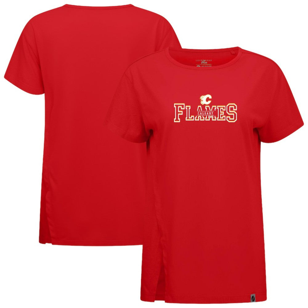 Calgary Flames Levelwear Women's Influx Journey T-Shirt - Red - NHL