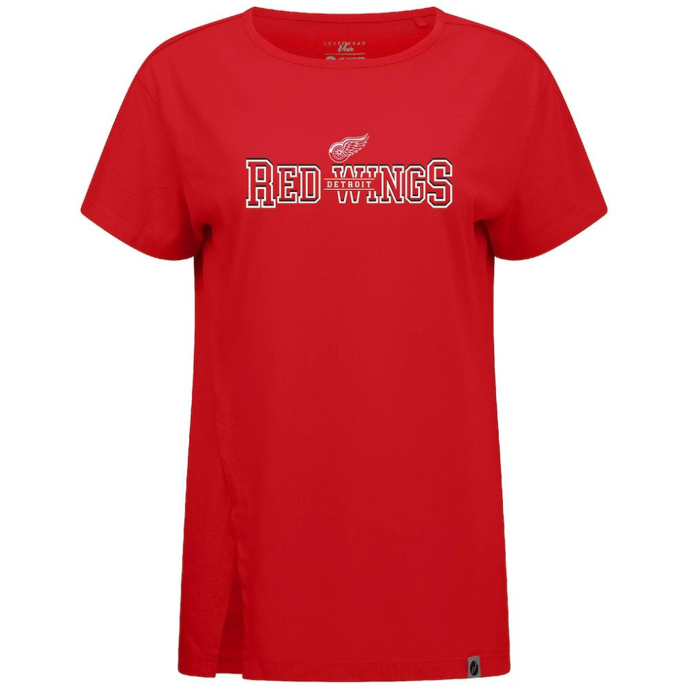 Detroit Red Wings Levelwear Women's Influx Journey T-Shirt - Red - NHL