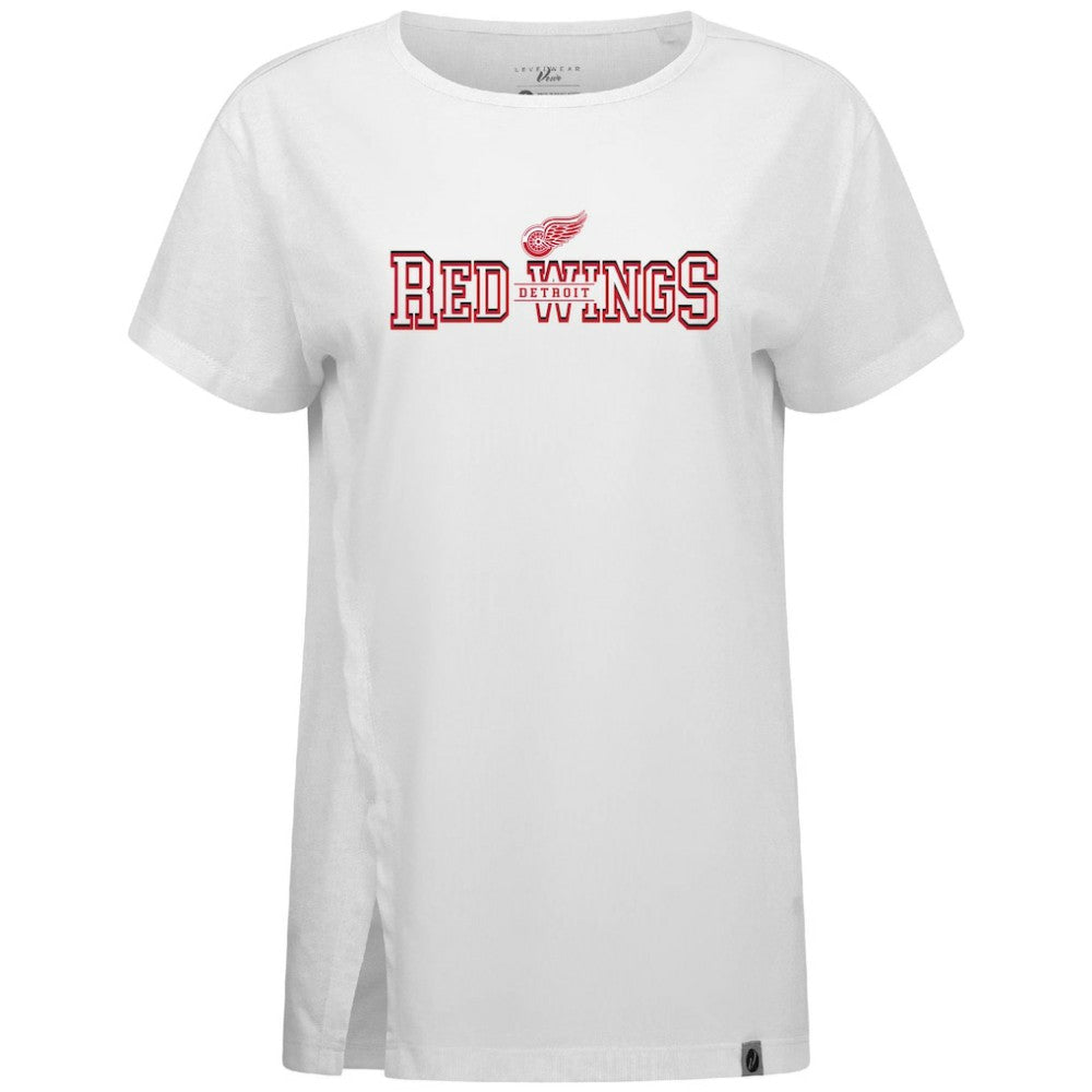 Detroit Red Wings Levelwear Women's Influx Journey T-Shirt - White - NHL