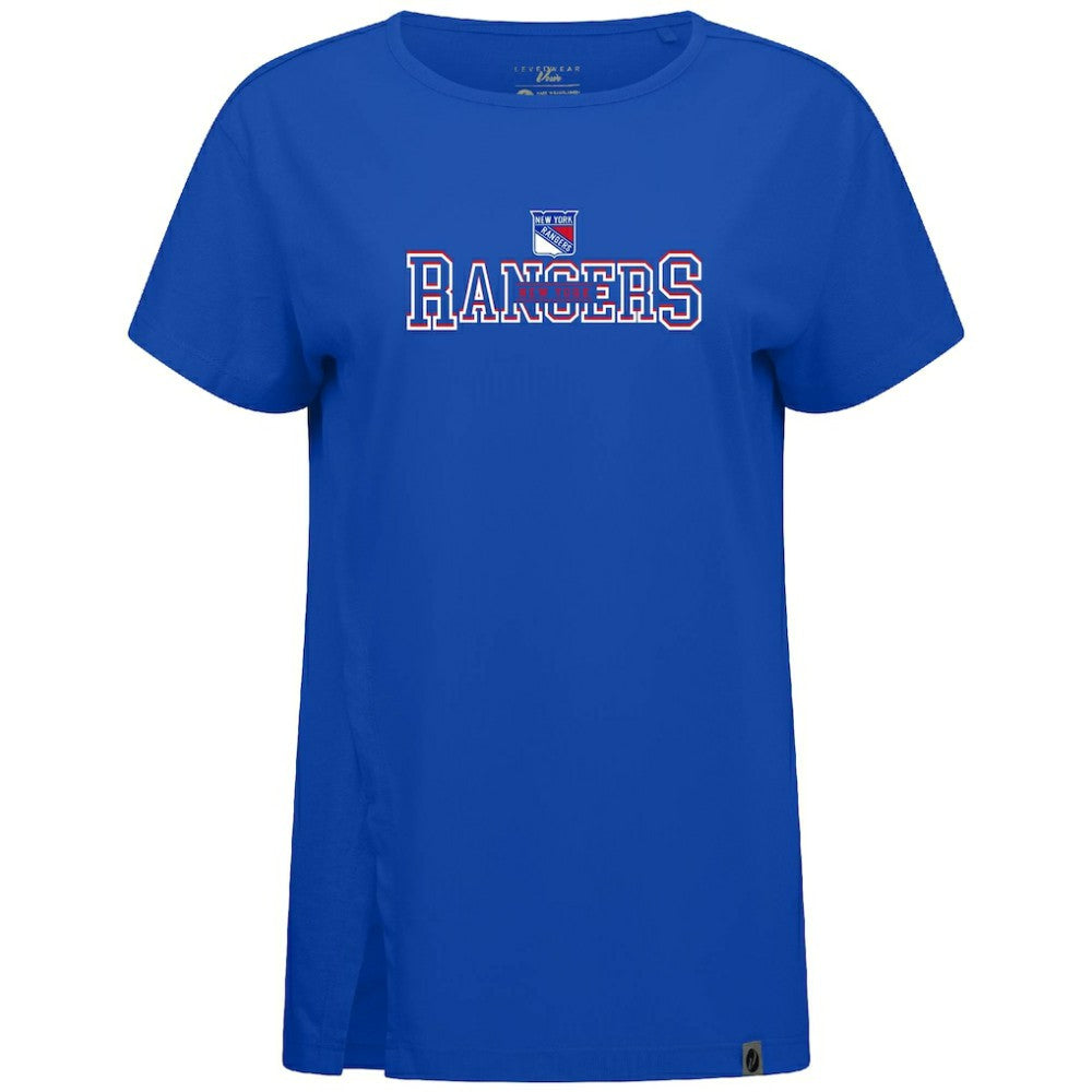 New York Rangers Levelwear Women's Influx Journey T-Shirt - Royal - NHL