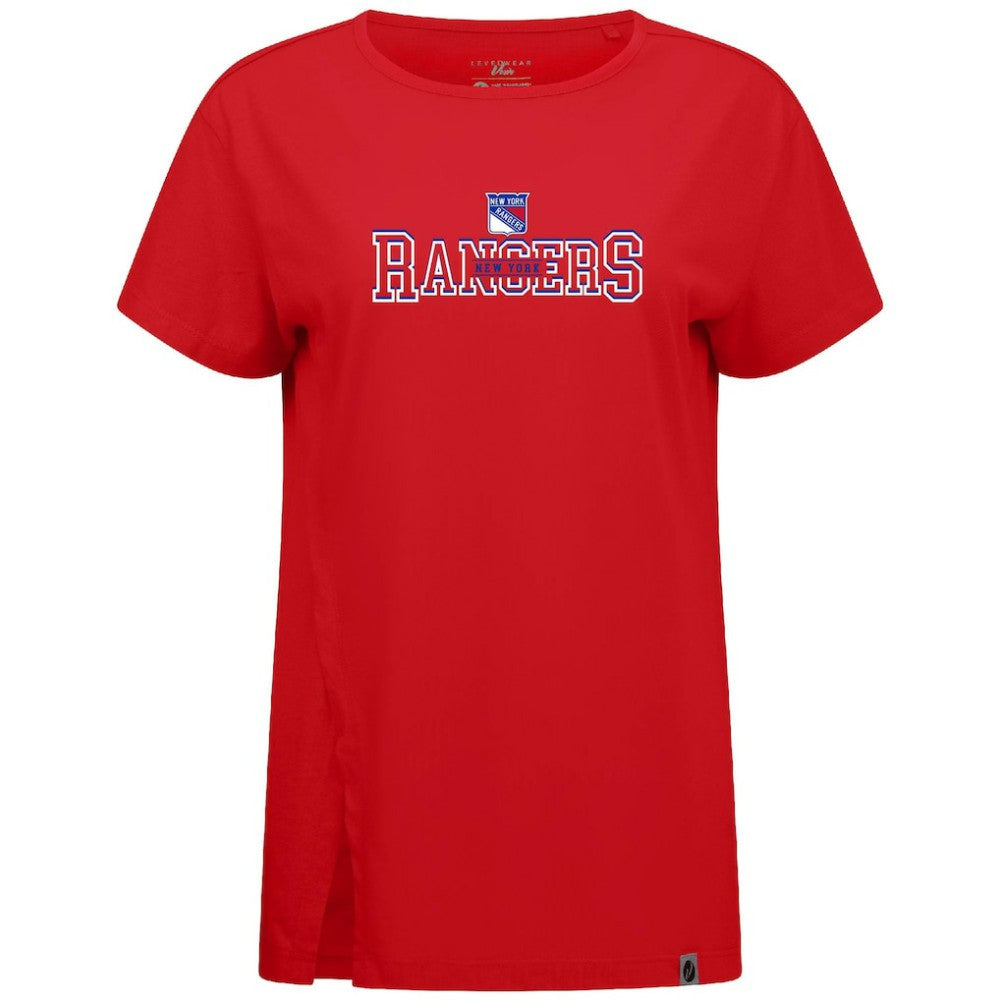 New York Rangers Levelwear Women's Influx Journey T-Shirt - Red - NHL