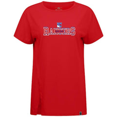 New York Rangers Levelwear Women's Influx Journey T-Shirt - Red - NHL