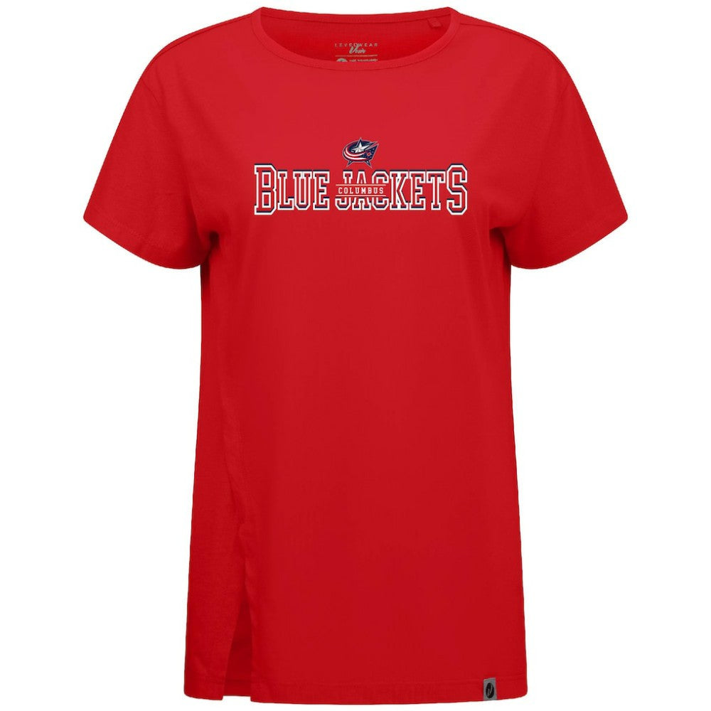 Columbus Blue Jackets Levelwear Women's Influx Journey T-Shirt - Red - NHL