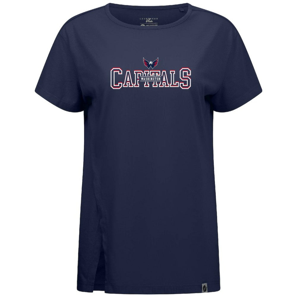 Washington Capitals Levelwear Women's Influx Journey T-Shirt - Navy - NHL