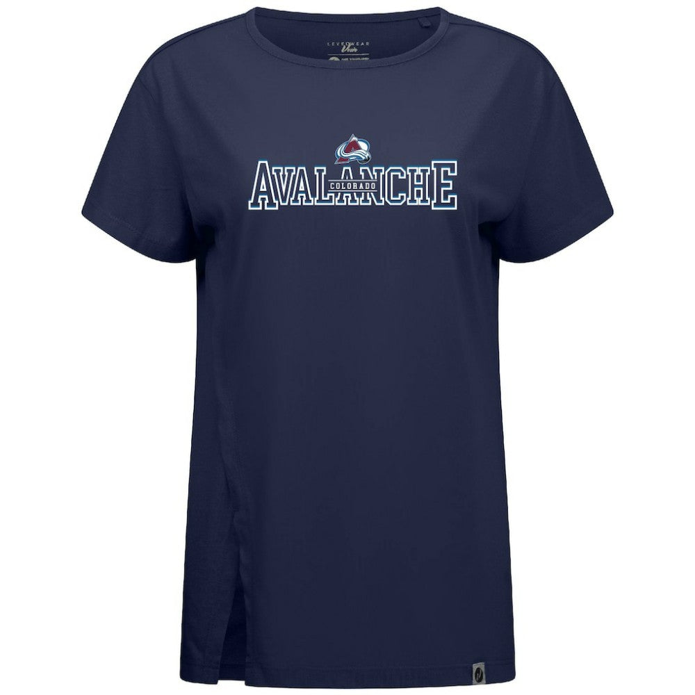 Colorado Avalanche Levelwear Women's Influx Journey T-Shirt - Navy - NHL
