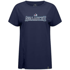 Colorado Avalanche Levelwear Women's Influx Journey T-Shirt - Navy - NHL