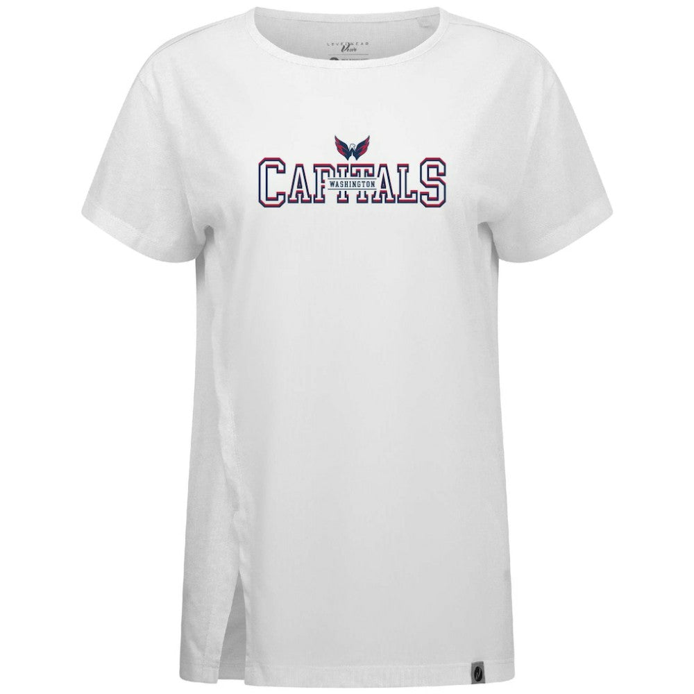 Washington Capitals Levelwear Women's Influx Journey T-Shirt - White - NHL