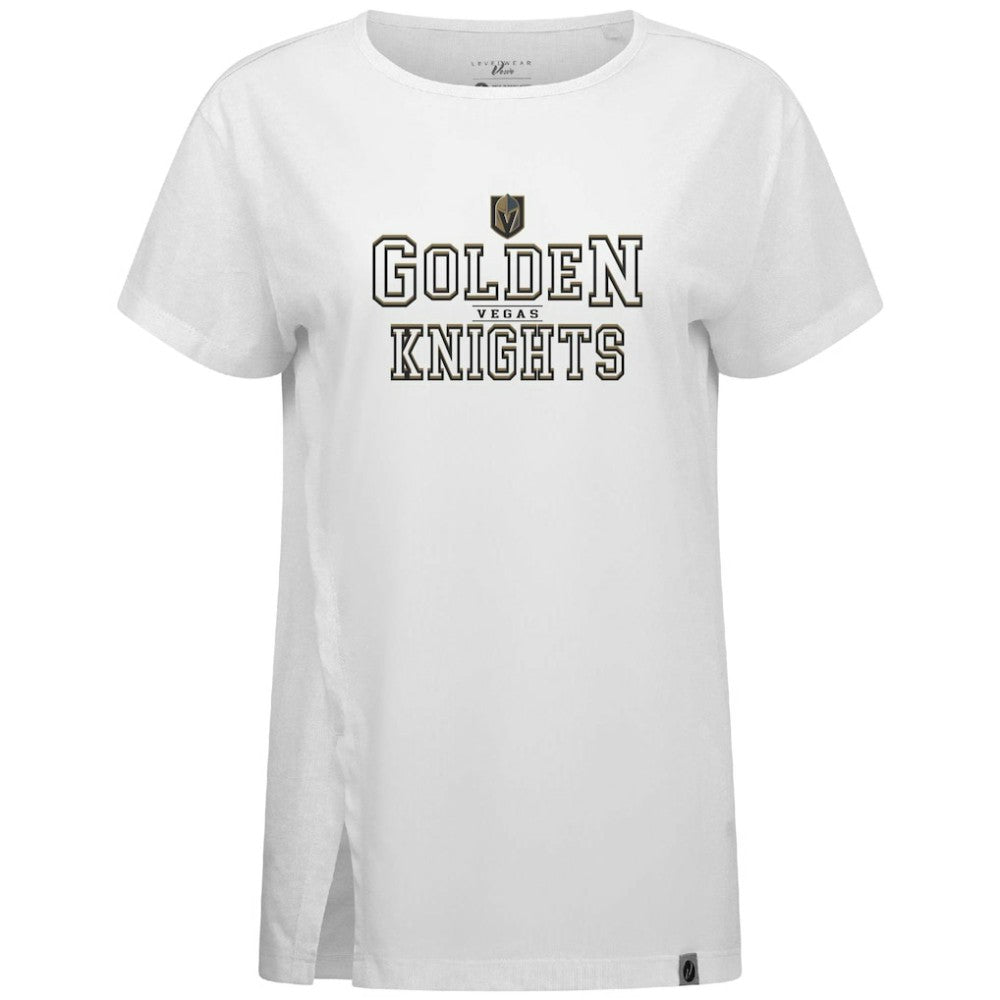 Vegas Golden Knights Levelwear Women's Influx Journey T-Shirt - White - NHL