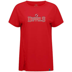 New Jersey Devils Levelwear Women's Influx Journey T-Shirt - Red - NHL