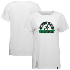 Dallas Stars Levelwear Women's Influx Banner Arch T-Shirt - White - NHL