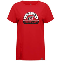 Carolina Hurricanes Levelwear Women's Influx Banner Arch T-Shirt - Red - NHL