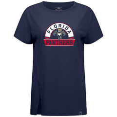 Florida Panthers Levelwear Women's Influx Banner Arch T-Shirt - Navy - NHL
