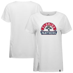 Florida Panthers Levelwear Women's Influx Banner Arch T-Shirt - White - NHL