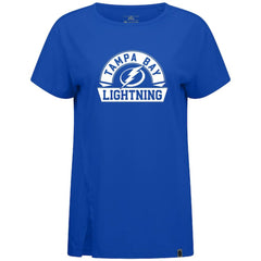 Tampa Bay Lightning Levelwear Women's Influx Banner Arch T-Shirt - Royal - NHL